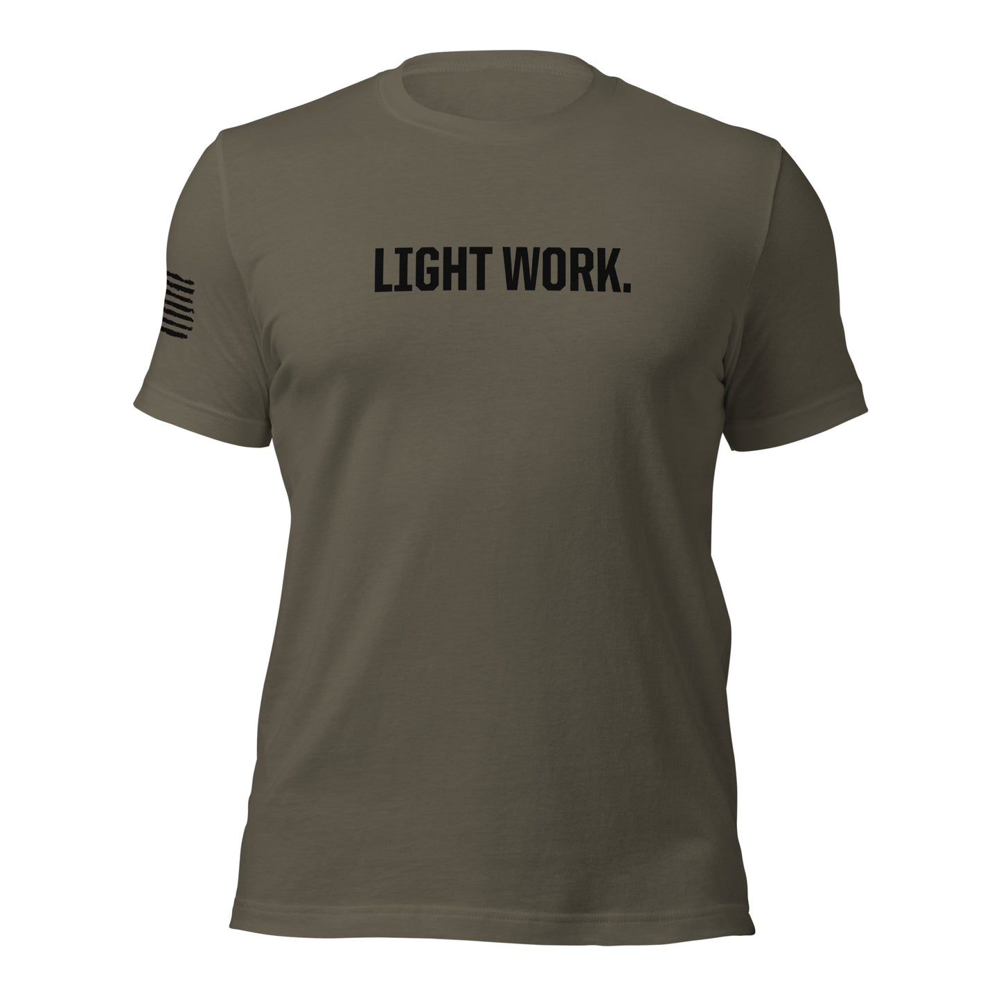 LW BLACK LOGO W/FLAG UNISEX T-SHIRT