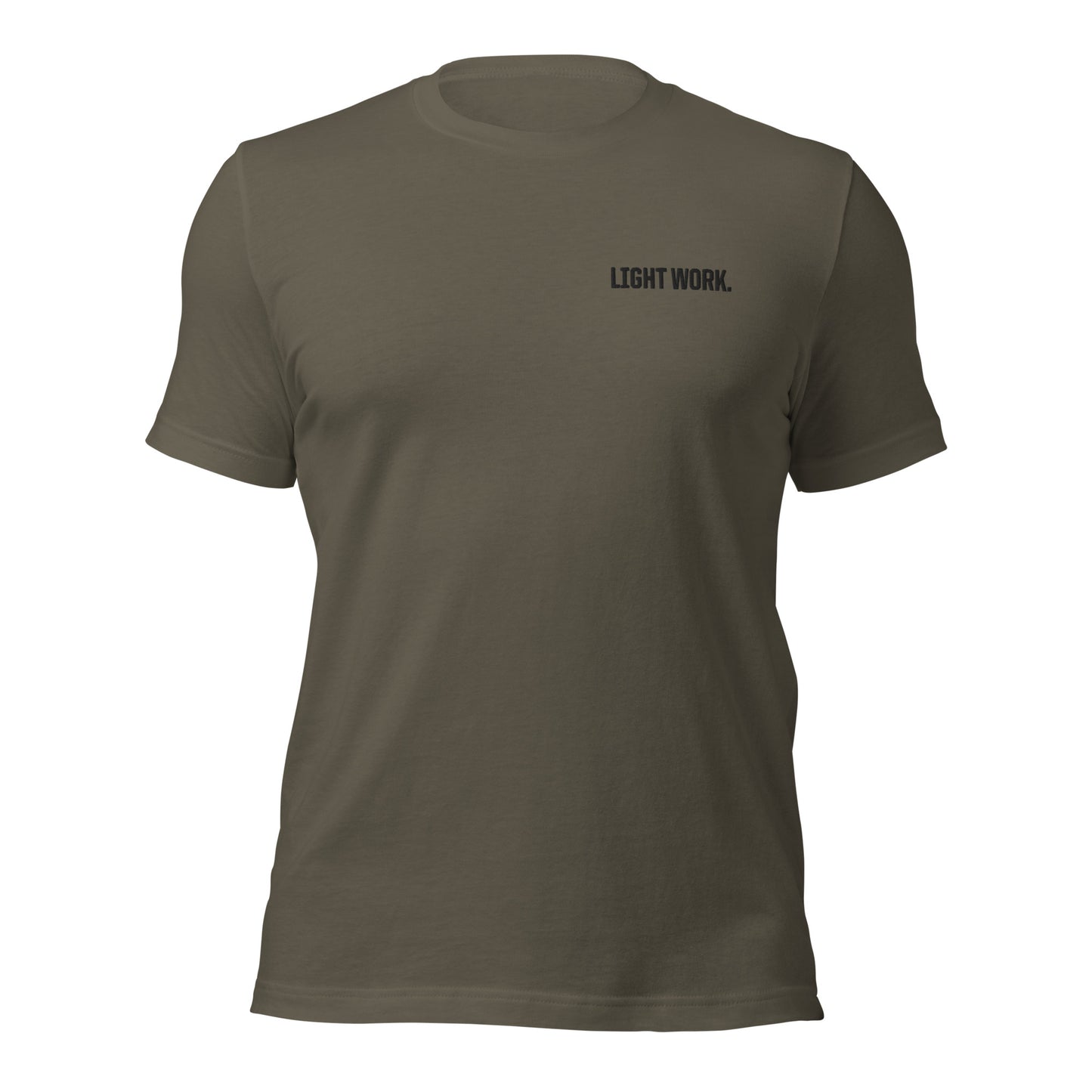 LW BLACK LOGO EMBROIDERED UNISEX T-SHIRT