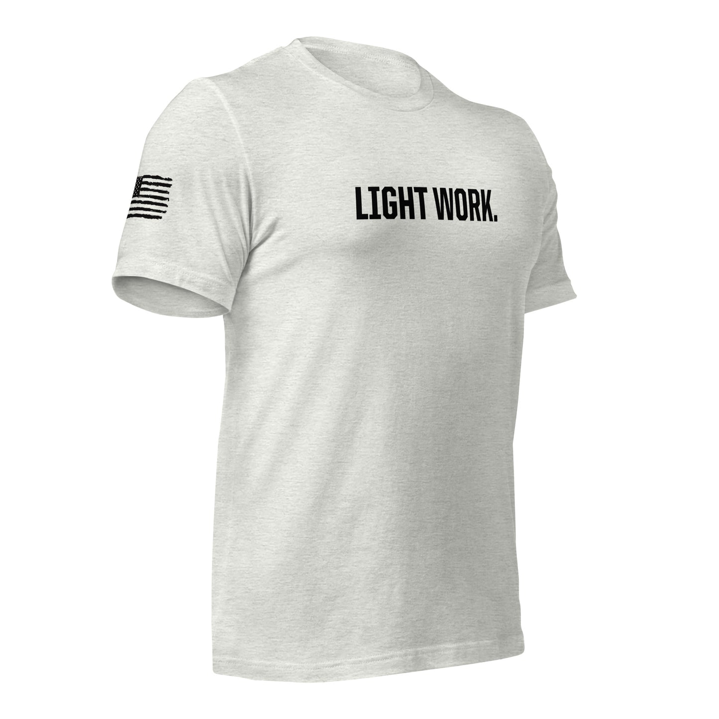 LW BLACK LOGO W/FLAG UNISEX T-SHIRT