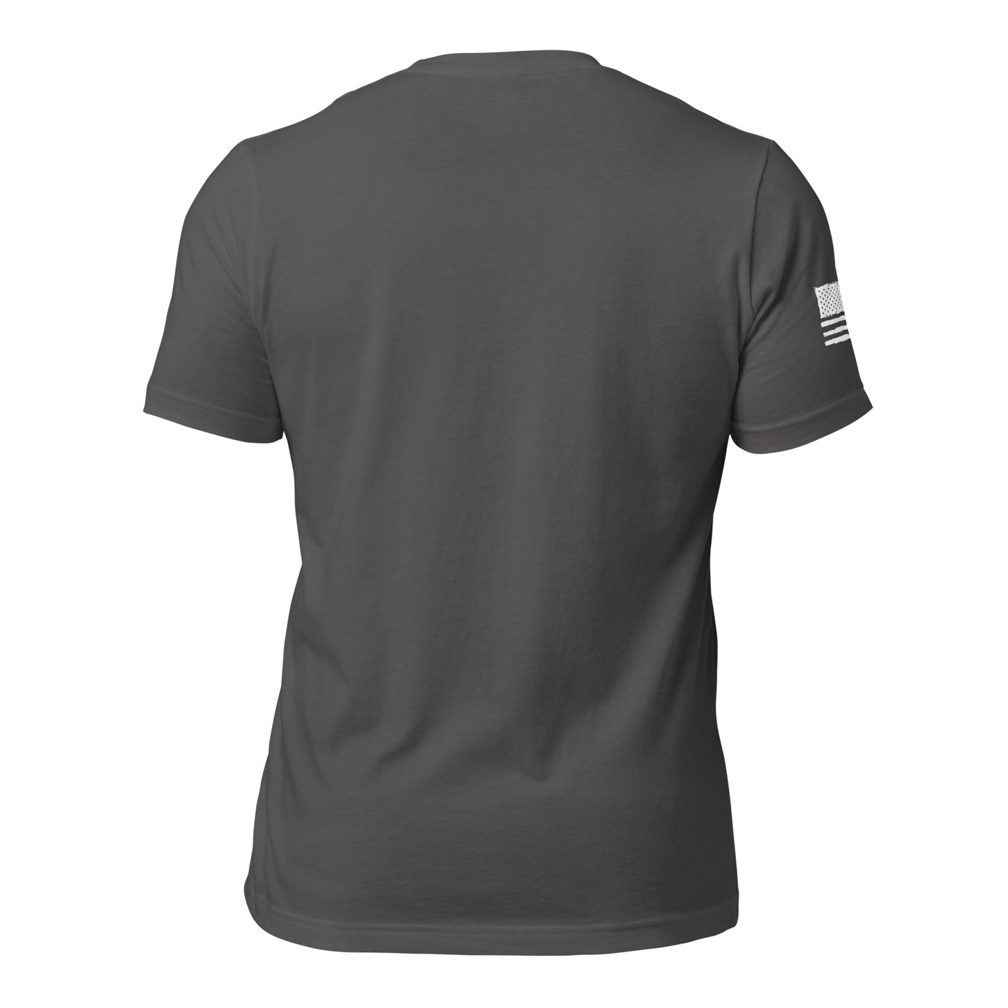 LW WHITE LOGO W/FLAG UNISEX T-SHIRT
