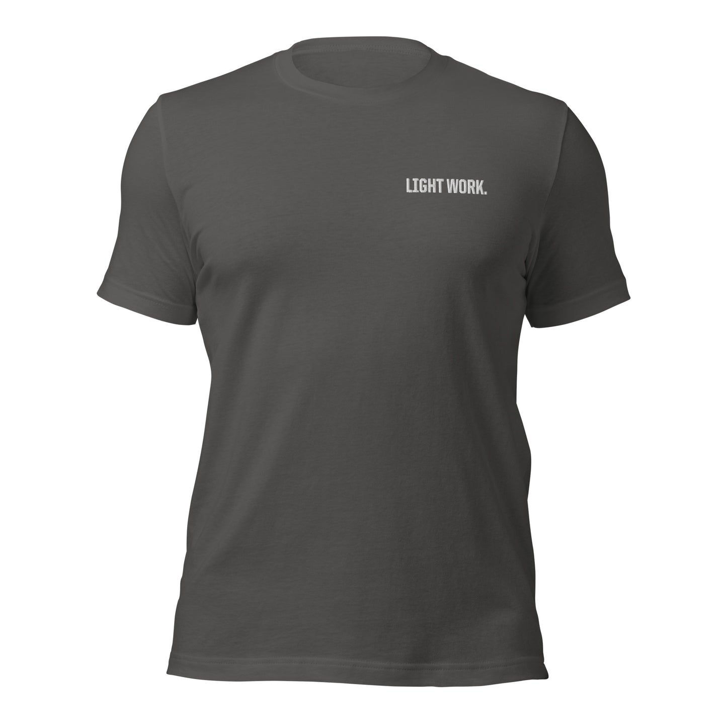 LW WHITE LOGO EMBROIDERED UNISEX T-SHIRT