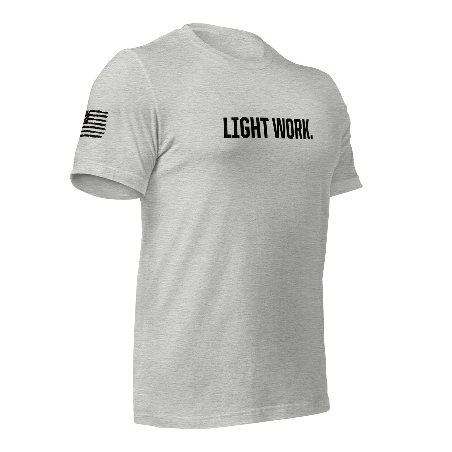LW BLACK LOGO W/FLAG UNISEX T-SHIRT