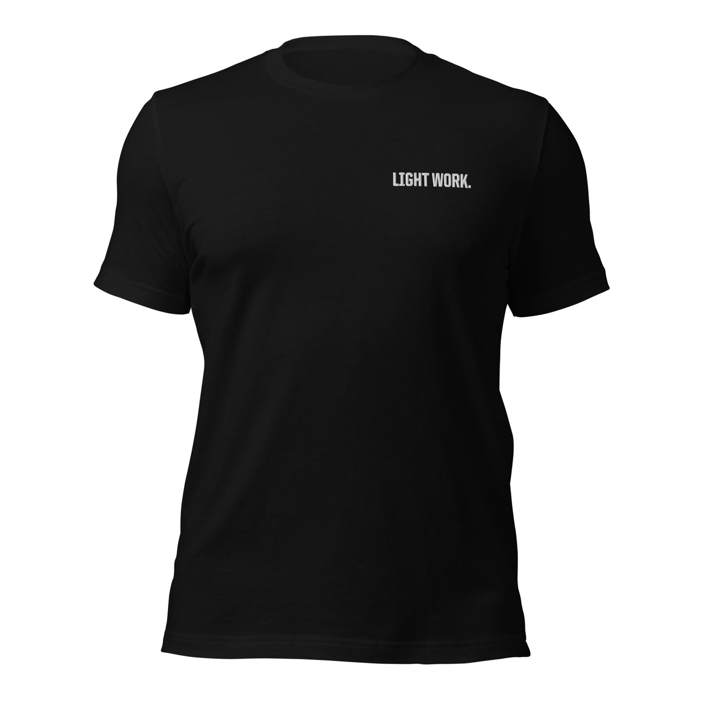 LW WHITE LOGO EMBROIDERED UNISEX T-SHIRT