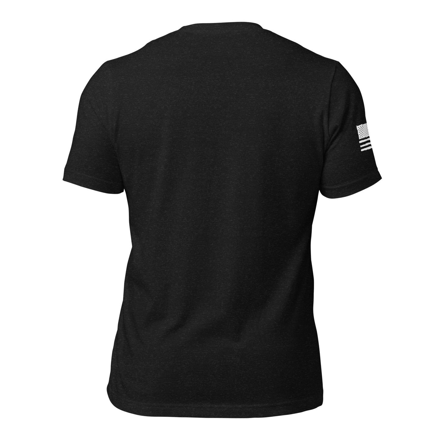 LW WHITE LOGO W/FLAG UNISEX T-SHIRT