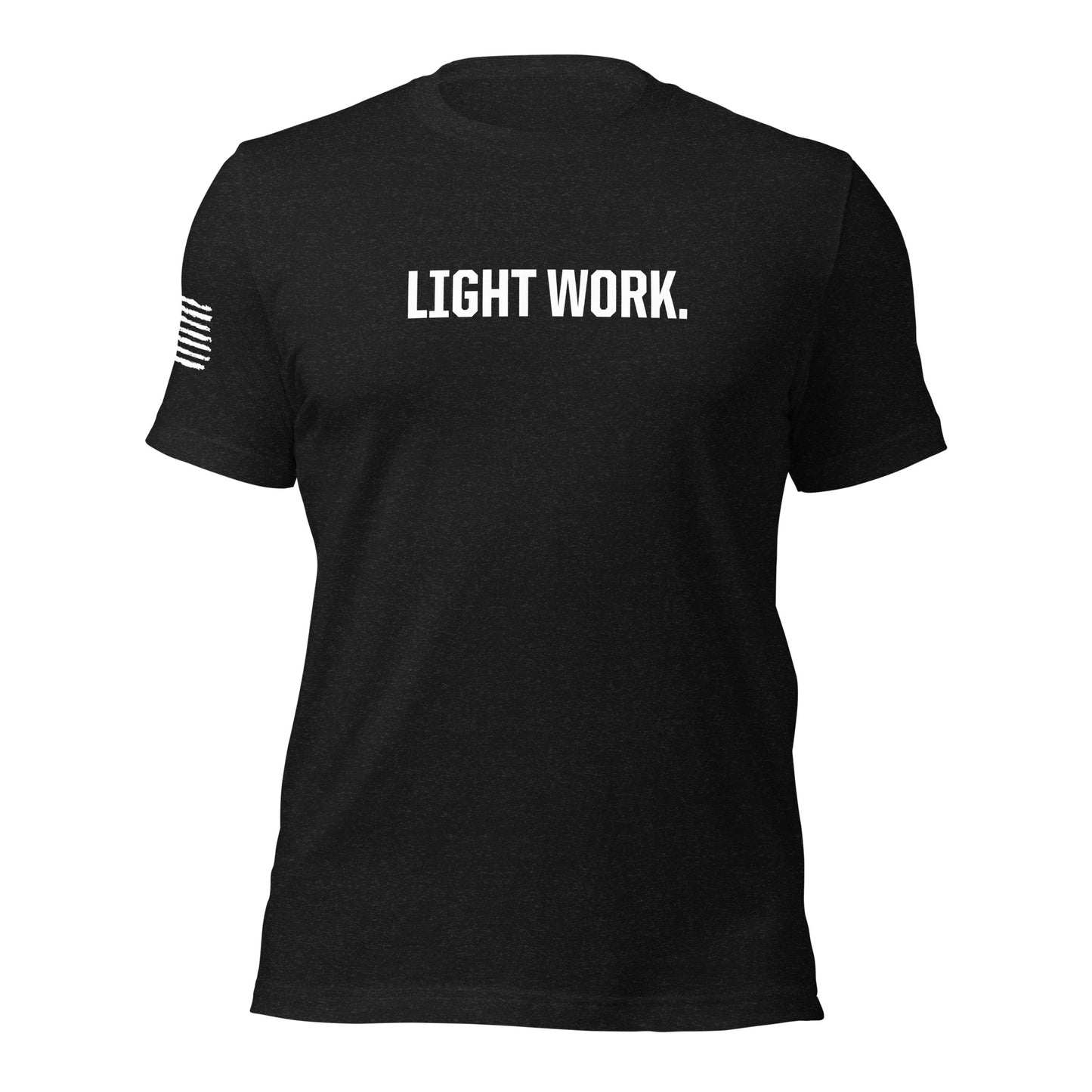 LW WHITE LOGO W/FLAG UNISEX T-SHIRT