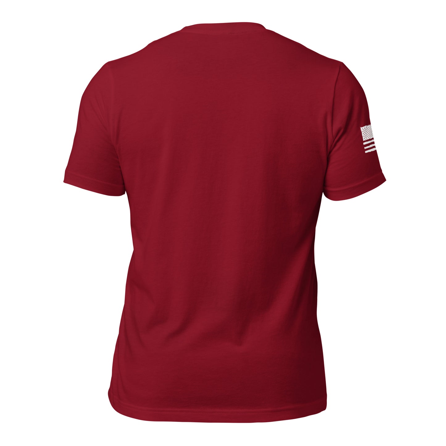 LW WHITE LOGO W/FLAG UNISEX T-SHIRT
