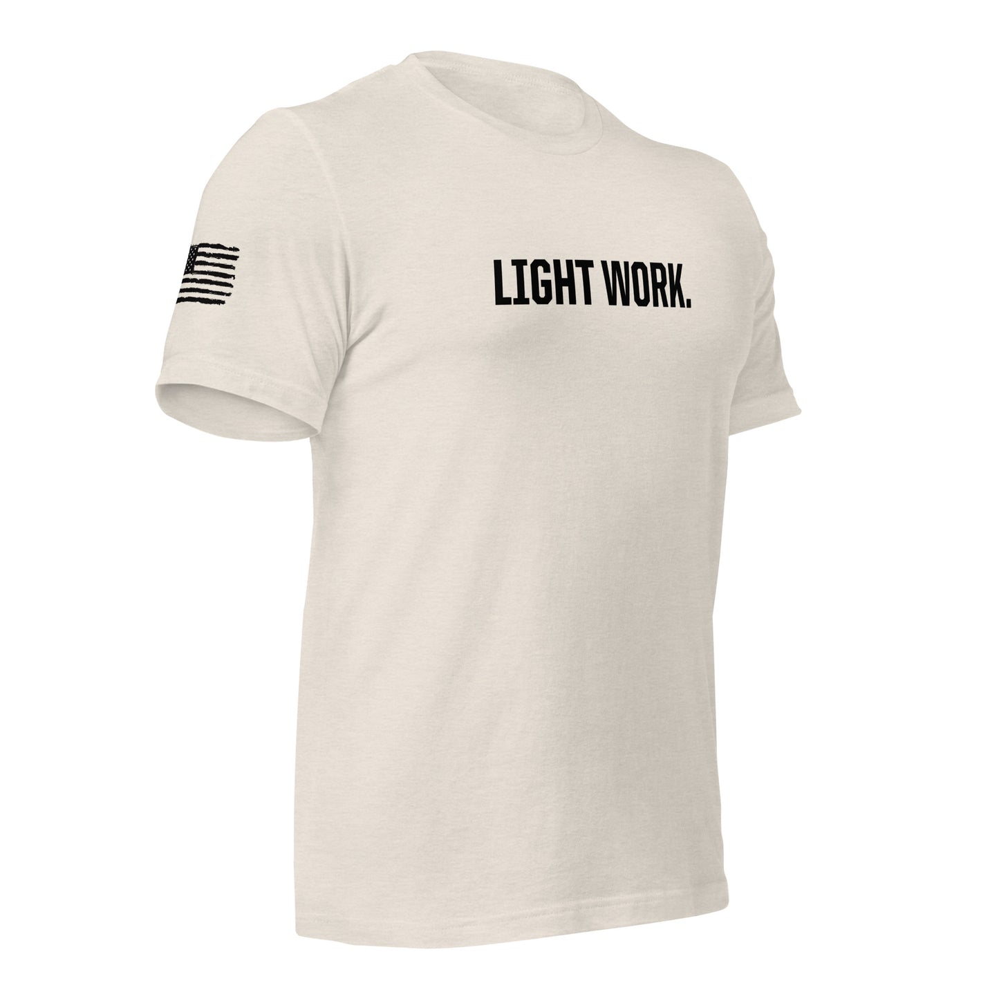 LW BLACK LOGO W/FLAG UNISEX T-SHIRT