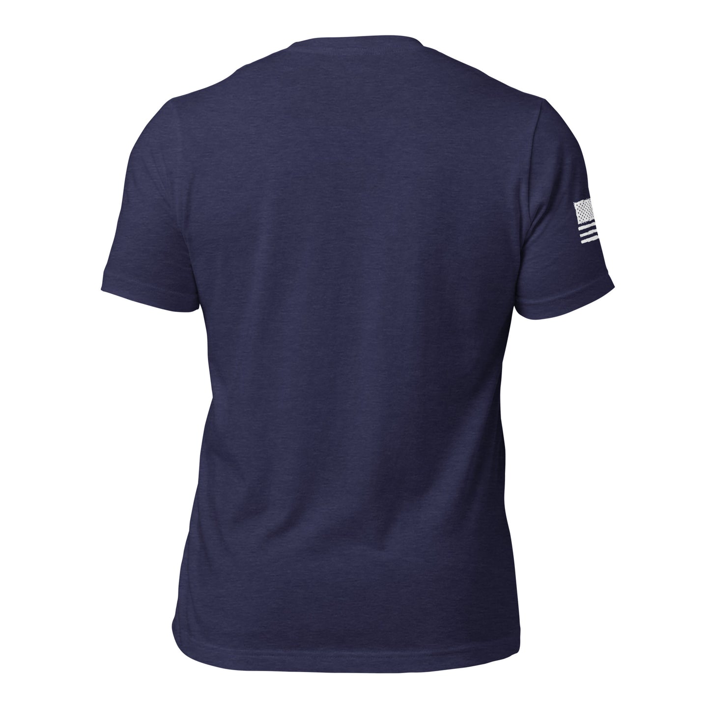 LW WHITE LOGO W/FLAG UNISEX T-SHIRT