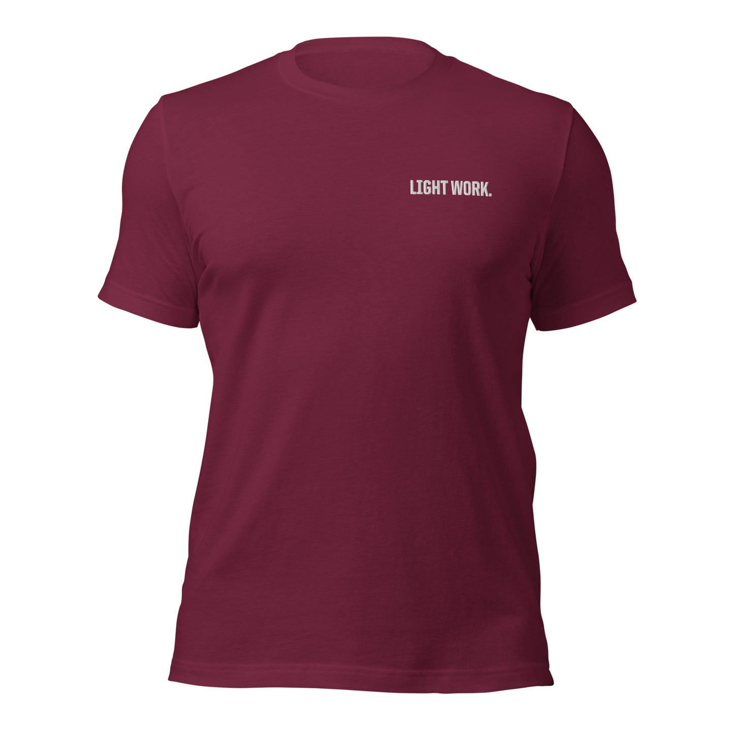 LW WHITE LOGO EMBROIDERED UNISEX T-SHIRT