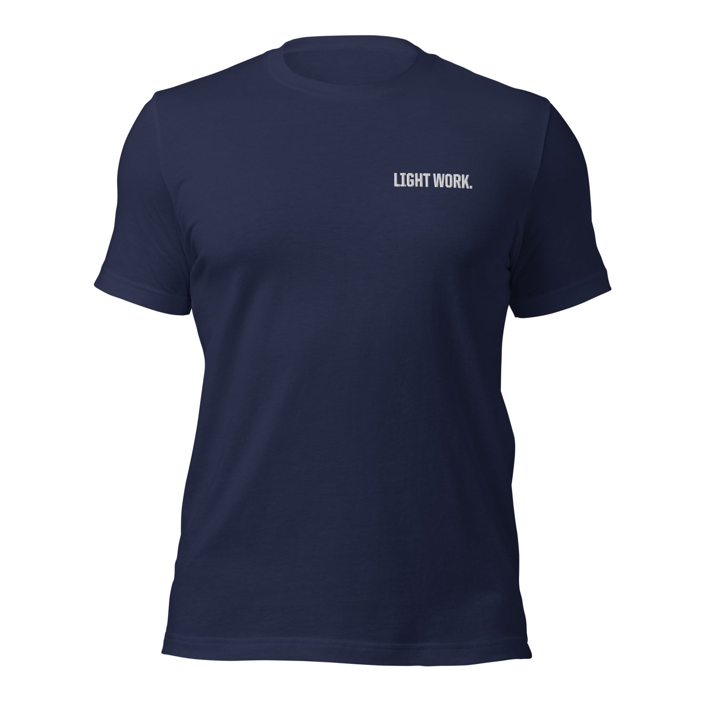 LW WHITE LOGO EMBROIDERED UNISEX T-SHIRT