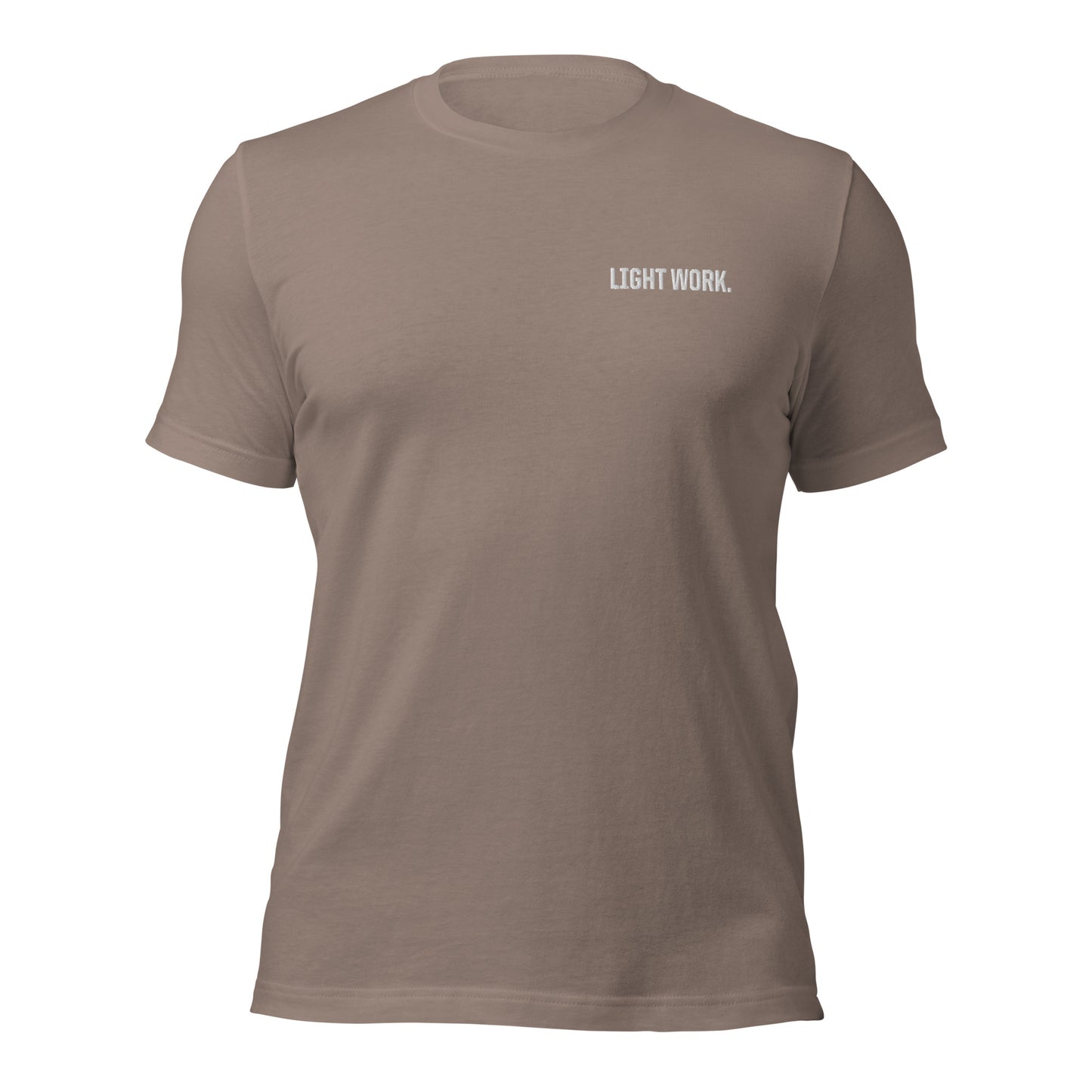 LW WHITE LOGO EMBROIDERED UNISEX T-SHIRT