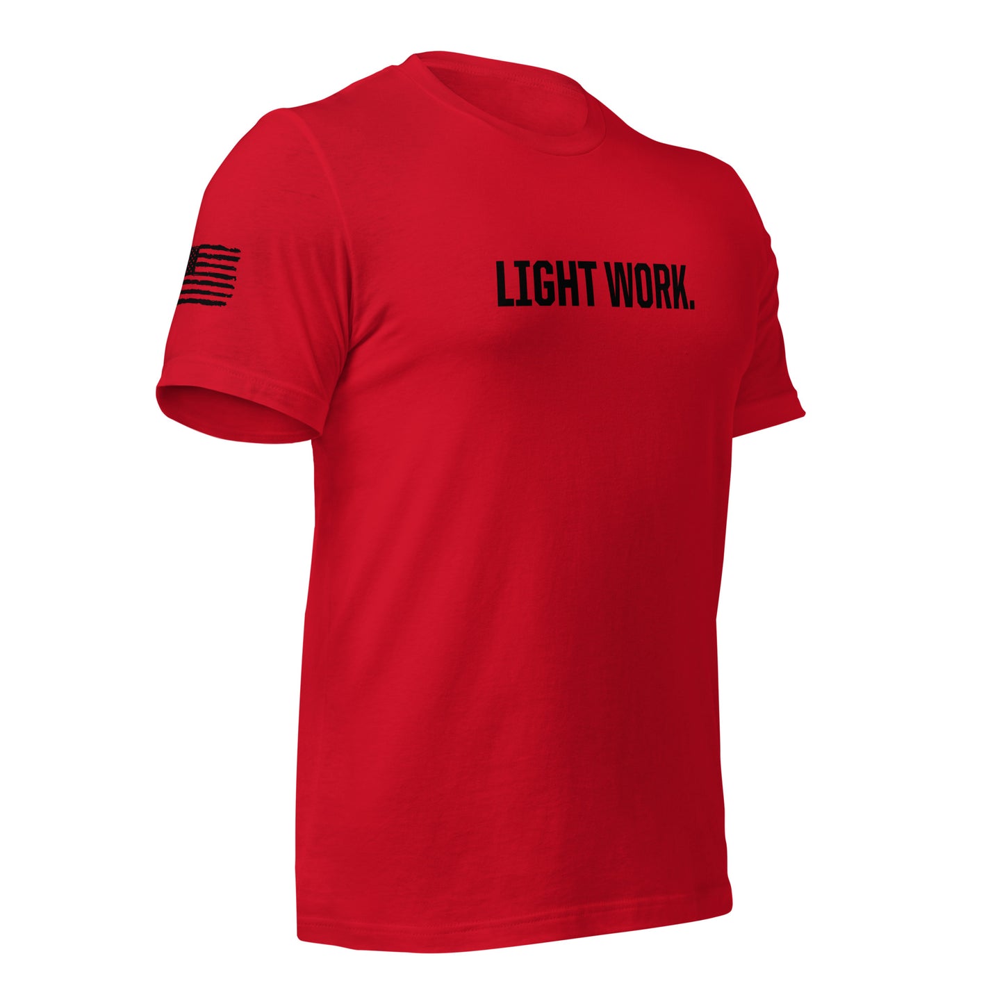 LW BLACK LOGO W/FLAG UNISEX T-SHIRT