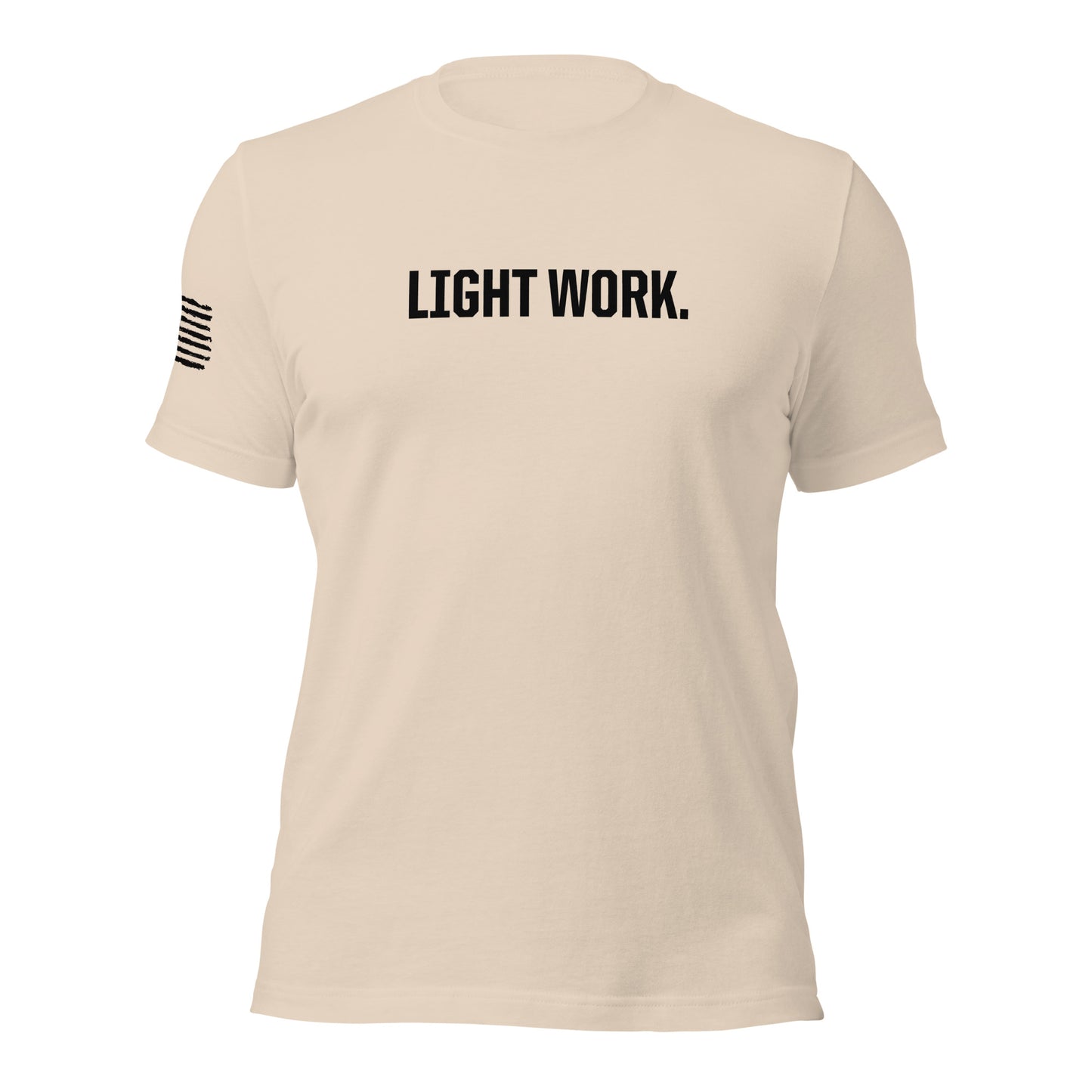LW BLACK LOGO W/FLAG UNISEX T-SHIRT