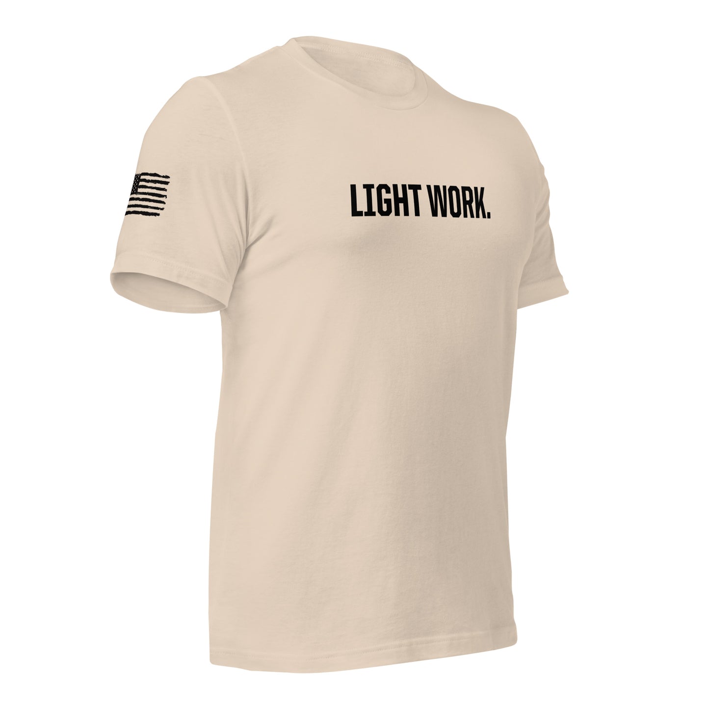 LW BLACK LOGO W/FLAG UNISEX T-SHIRT