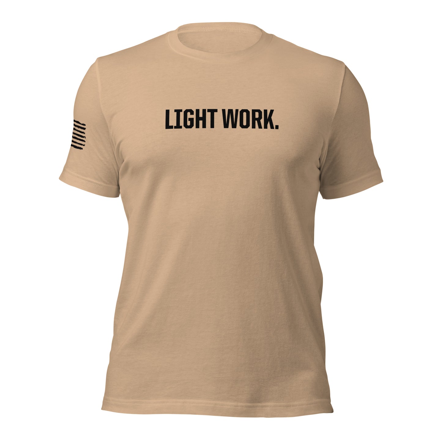 LW BLACK LOGO W/FLAG UNISEX T-SHIRT