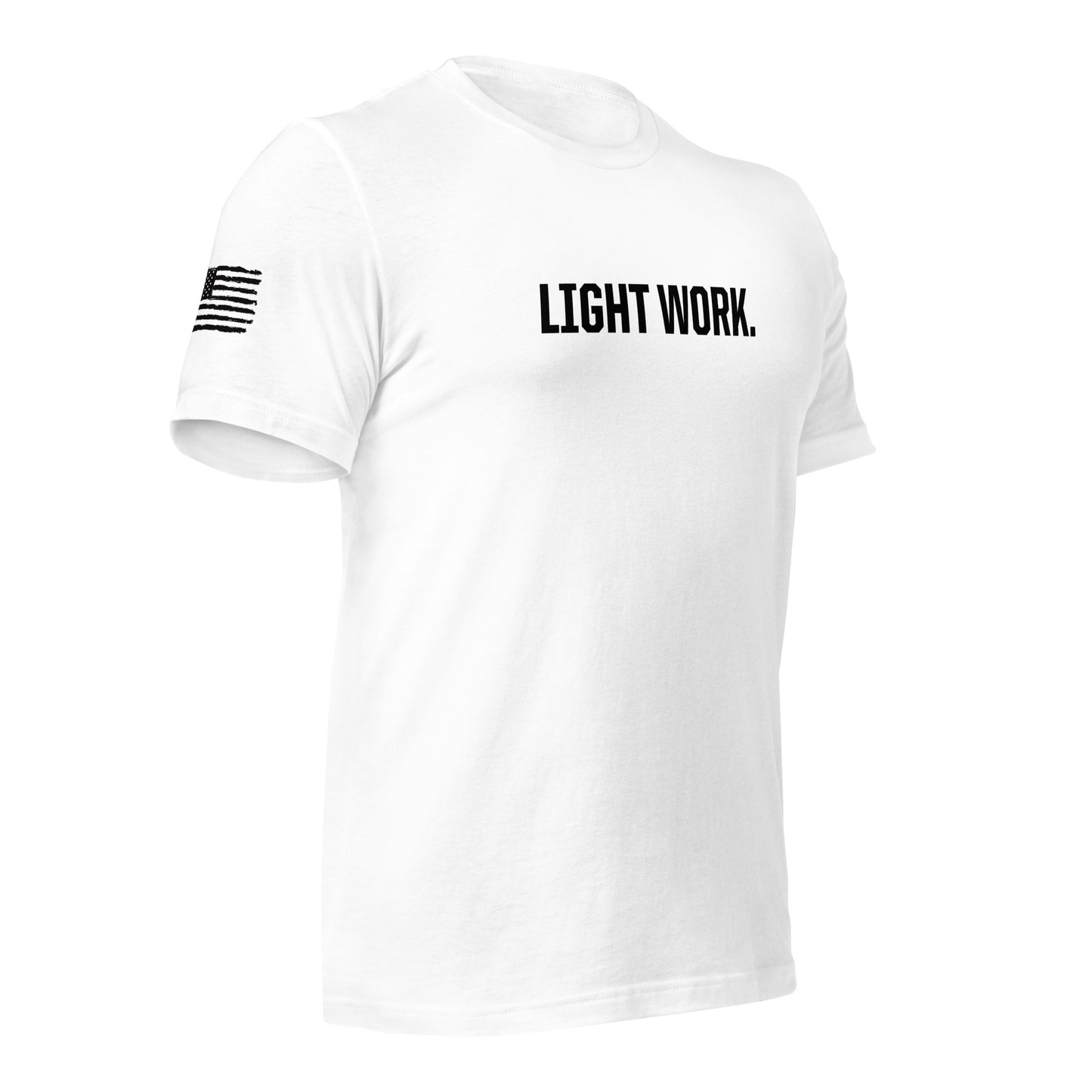 LW BLACK LOGO W/FLAG UNISEX T-SHIRT