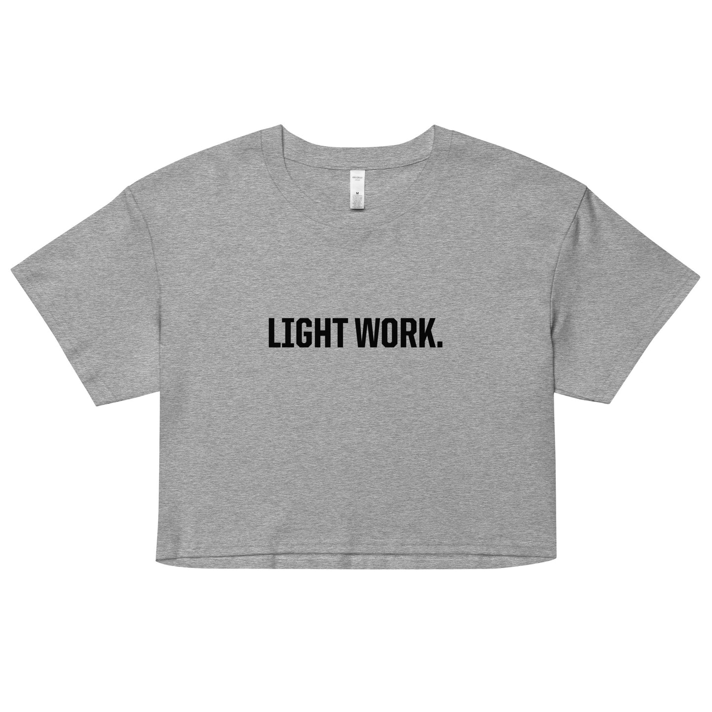 LW BLACK LOGO CROP TOP