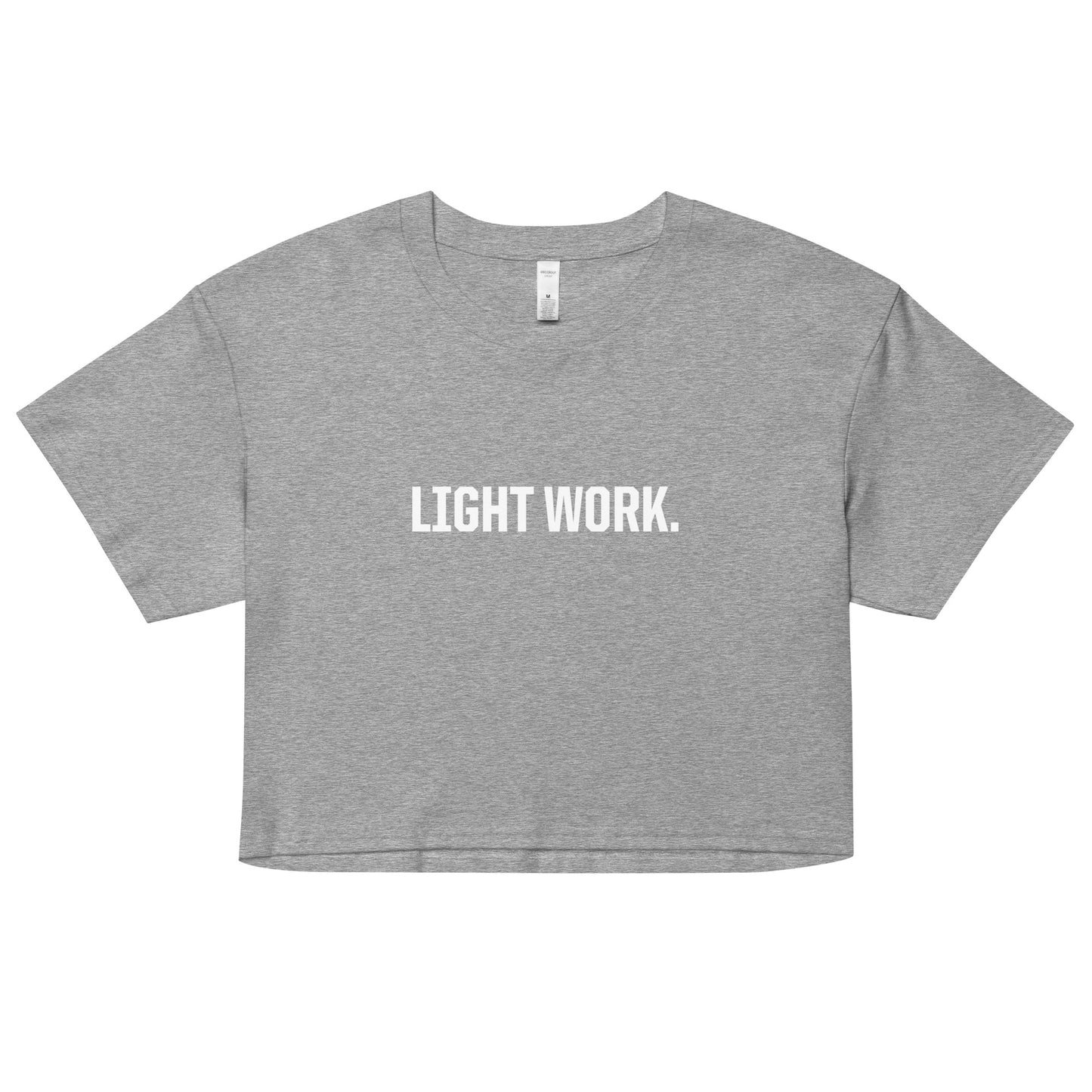 LW WHITE LOGO CROP TOP