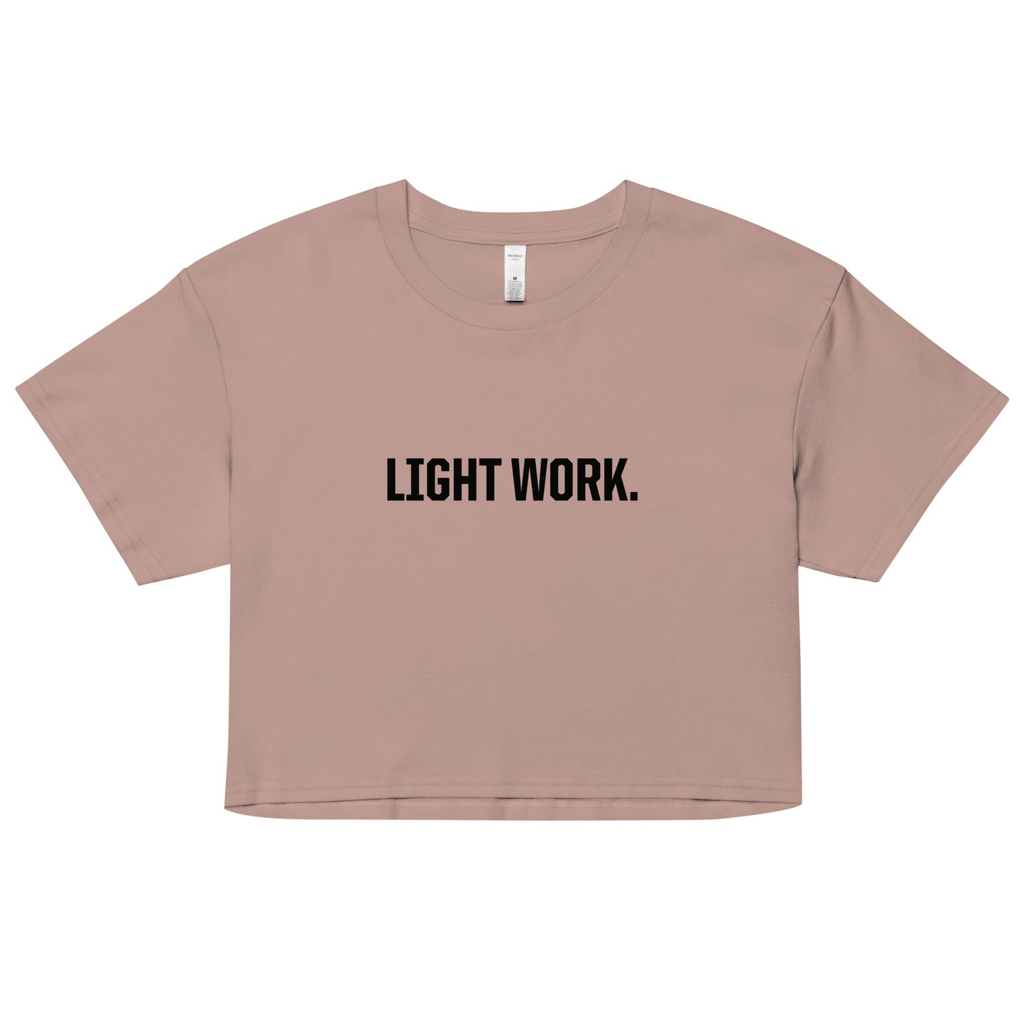 LW BLACK LOGO CROP TOP