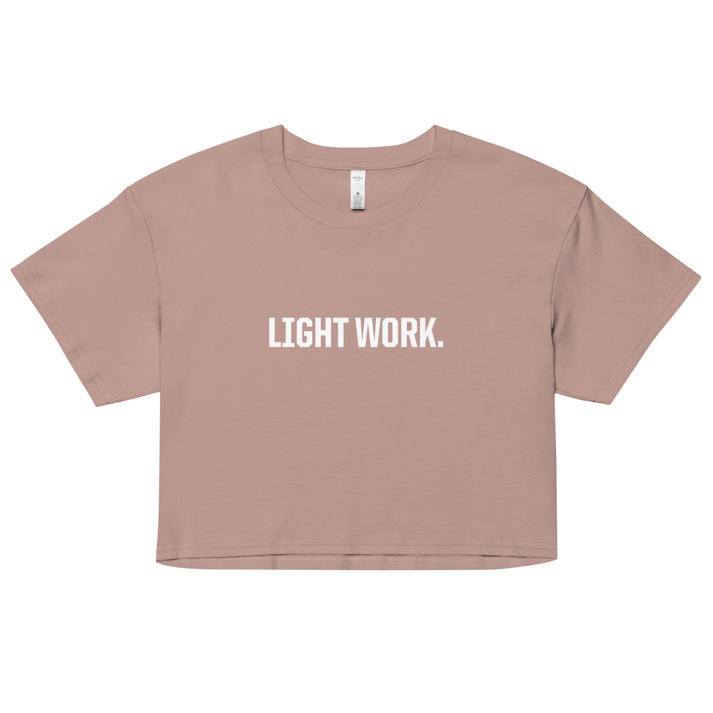 LW WHITE LOGO CROP TOP
