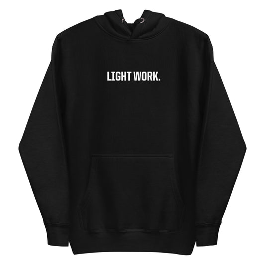 LW WHITE LOGO UNISEX HOODIE