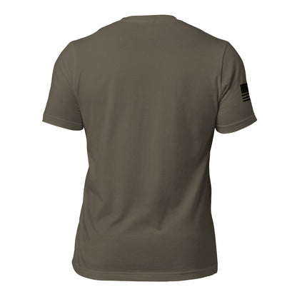 LW BLACK LOGO W/FLAG UNISEX T-SHIRT