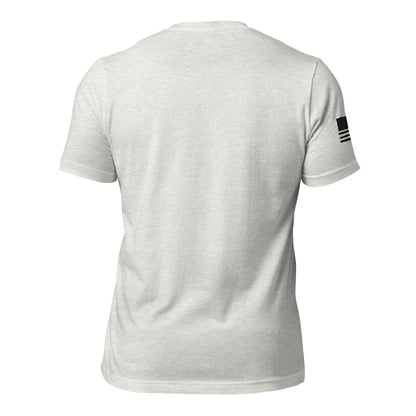 LW BLACK LOGO W/FLAG UNISEX T-SHIRT