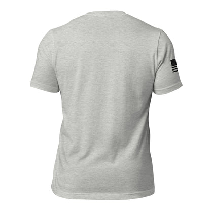 LW BLACK LOGO W/FLAG UNISEX T-SHIRT