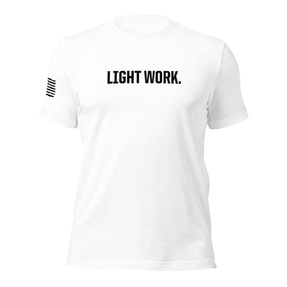 LW BLACK LOGO W/FLAG UNISEX T-SHIRT