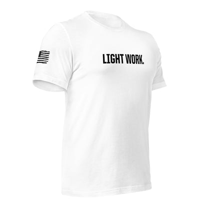 LW BLACK LOGO W/FLAG UNISEX T-SHIRT