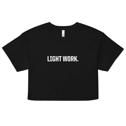 LW WHITE LOGO CROP TOP
